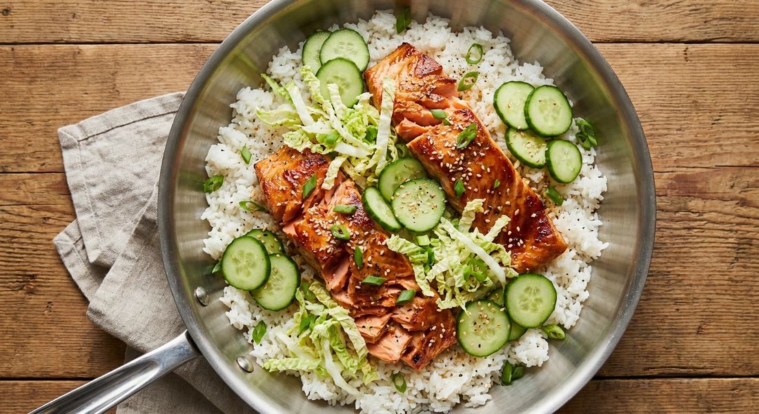 Miso Salmon Rice Bowls