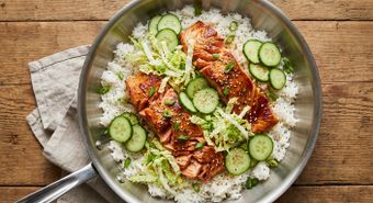 Miso Salmon Rice Bowls