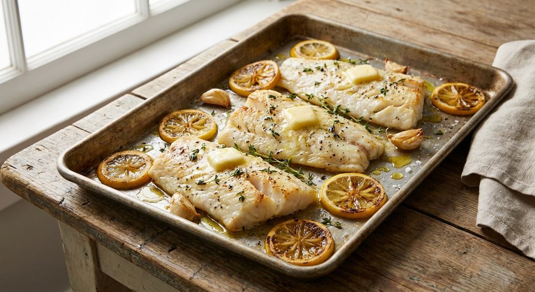 Baked Cod with Lemon