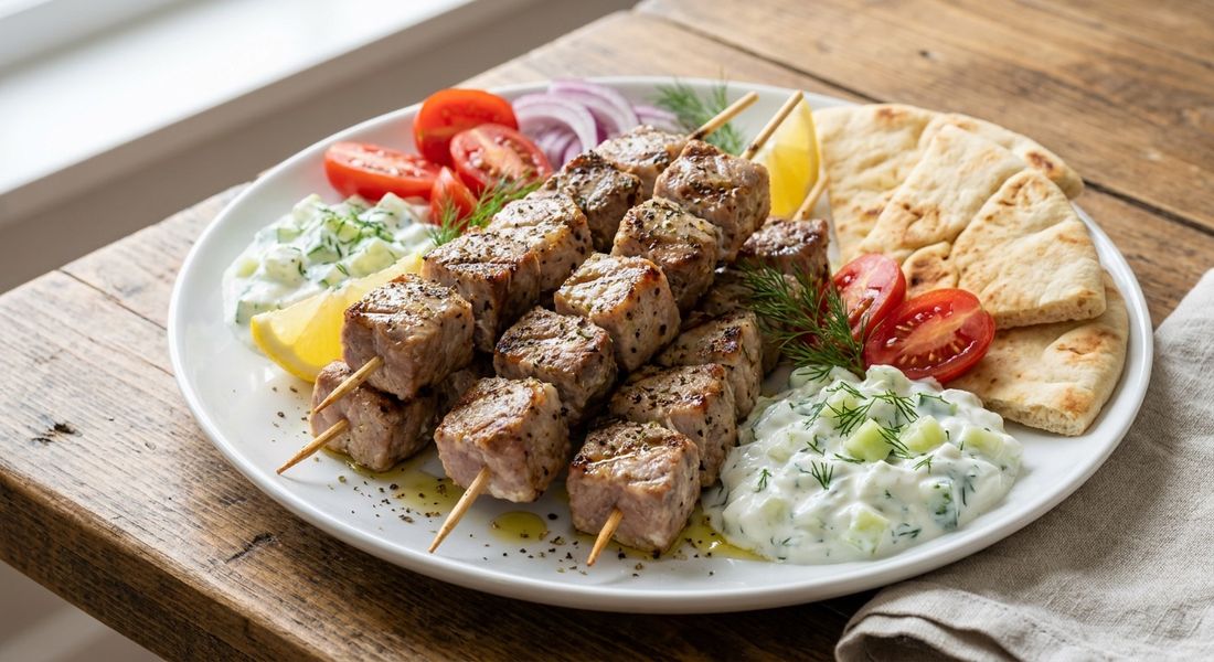 Pork Souvlaki Platter