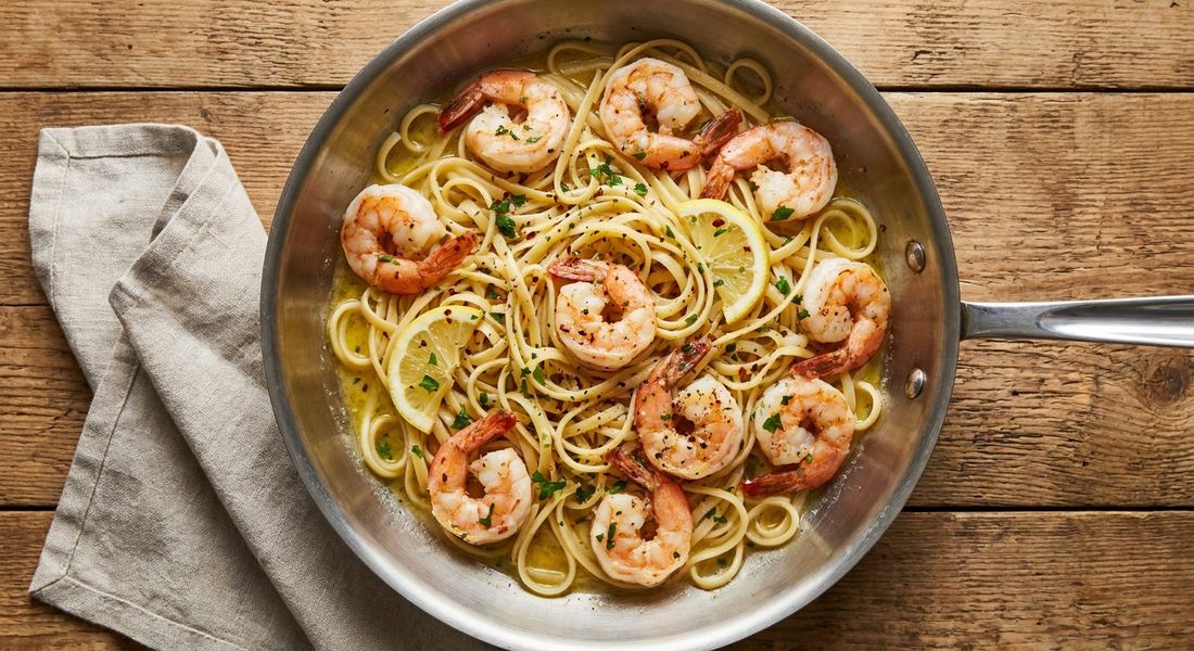 Shrimp Scampi with Linguine