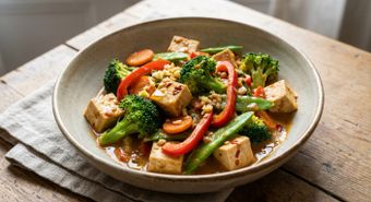 Veggie Stir-Fry with Peanut Sauce