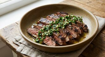 Grilled Flank Steak with Chimichurri