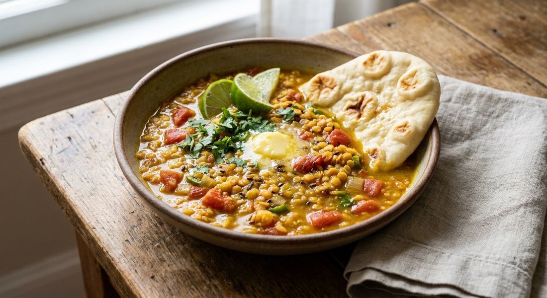 Lentil Dal with Naan
