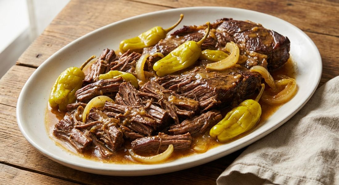 Slow Cooker Mississippi Pot Roast