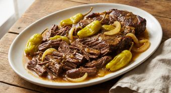 Slow Cooker Mississippi Pot Roast