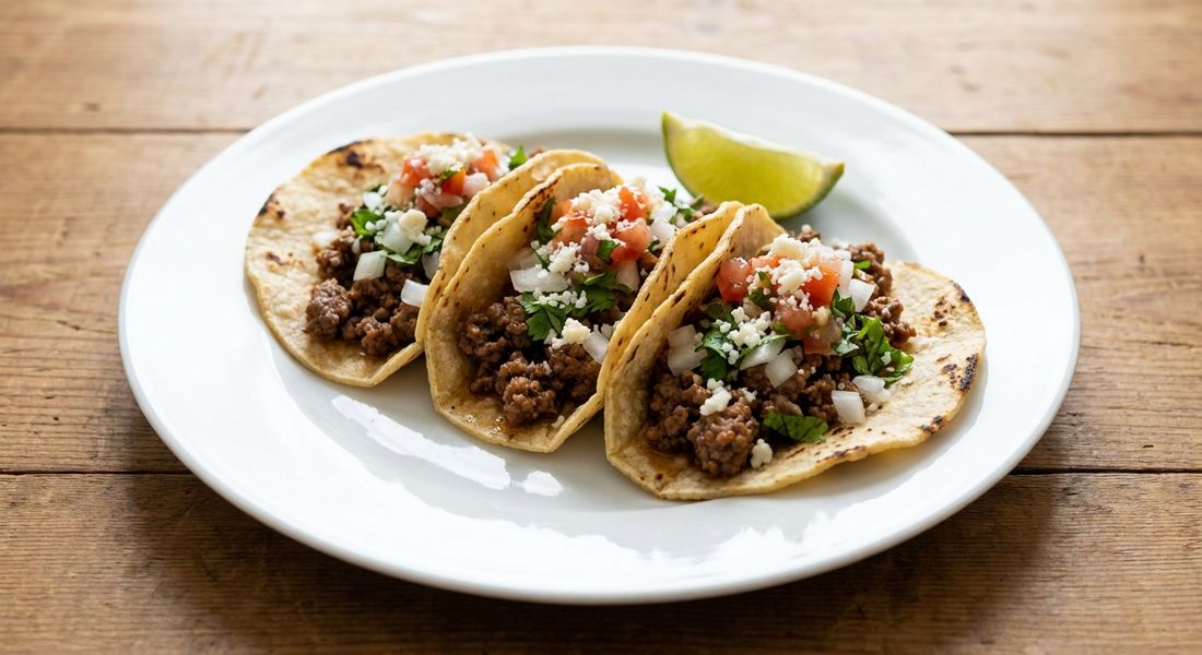 Authentic Mexican Ground Beef Tacos