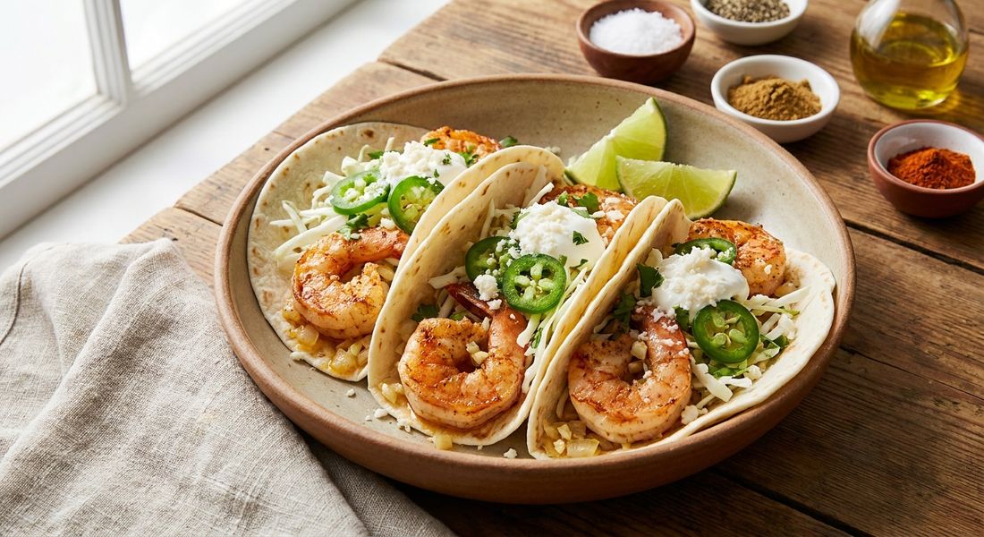 Shrimp Tacos with Slaw