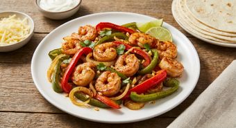 Sheet-Pan Shrimp Fajitas