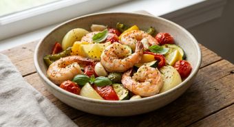 Sheet-Pan Shrimp and Vegetables