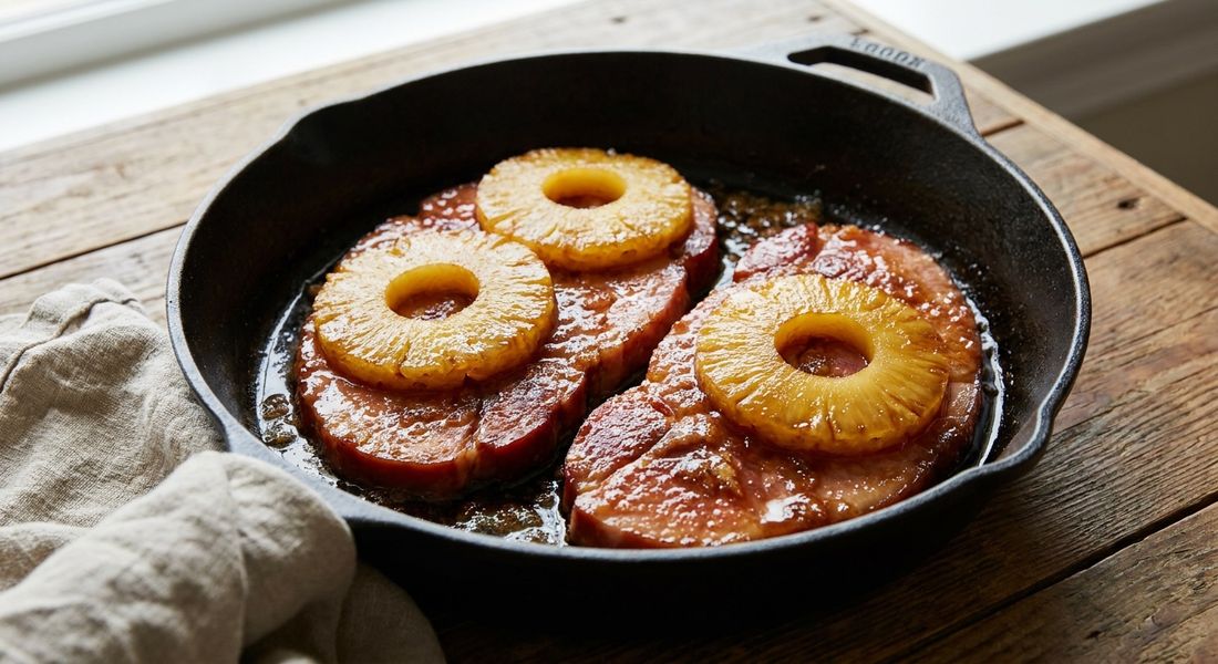Ham Steak with Pineapple