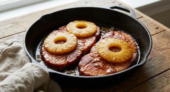 Ham Steak with Pineapple