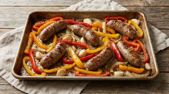 Sheet-Pan Sausage and Peppers